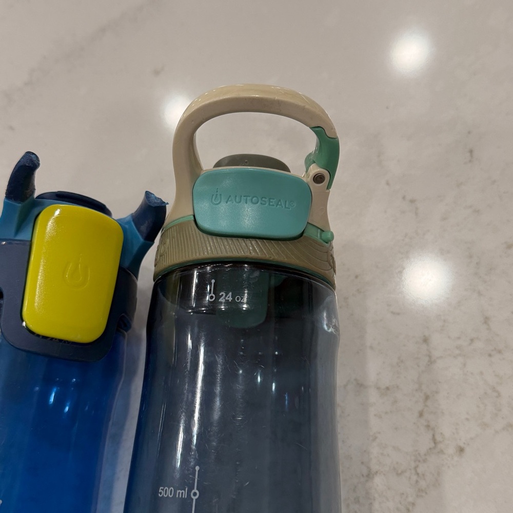 Contigo Triple Pack Water Bottles - Teal, Blue, Smoke - Picture 4 of 5